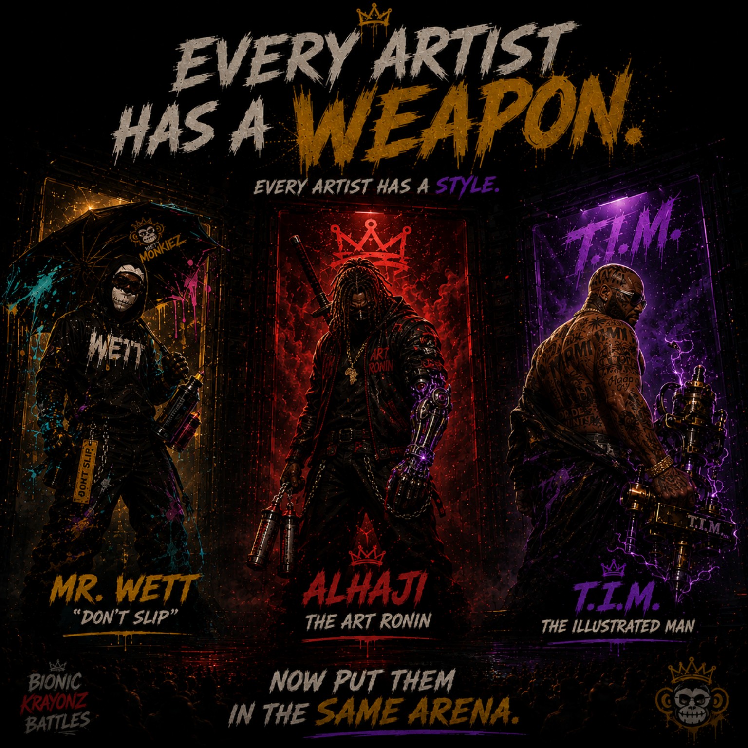 Bionic KRAYONZ Battle Arena artwork