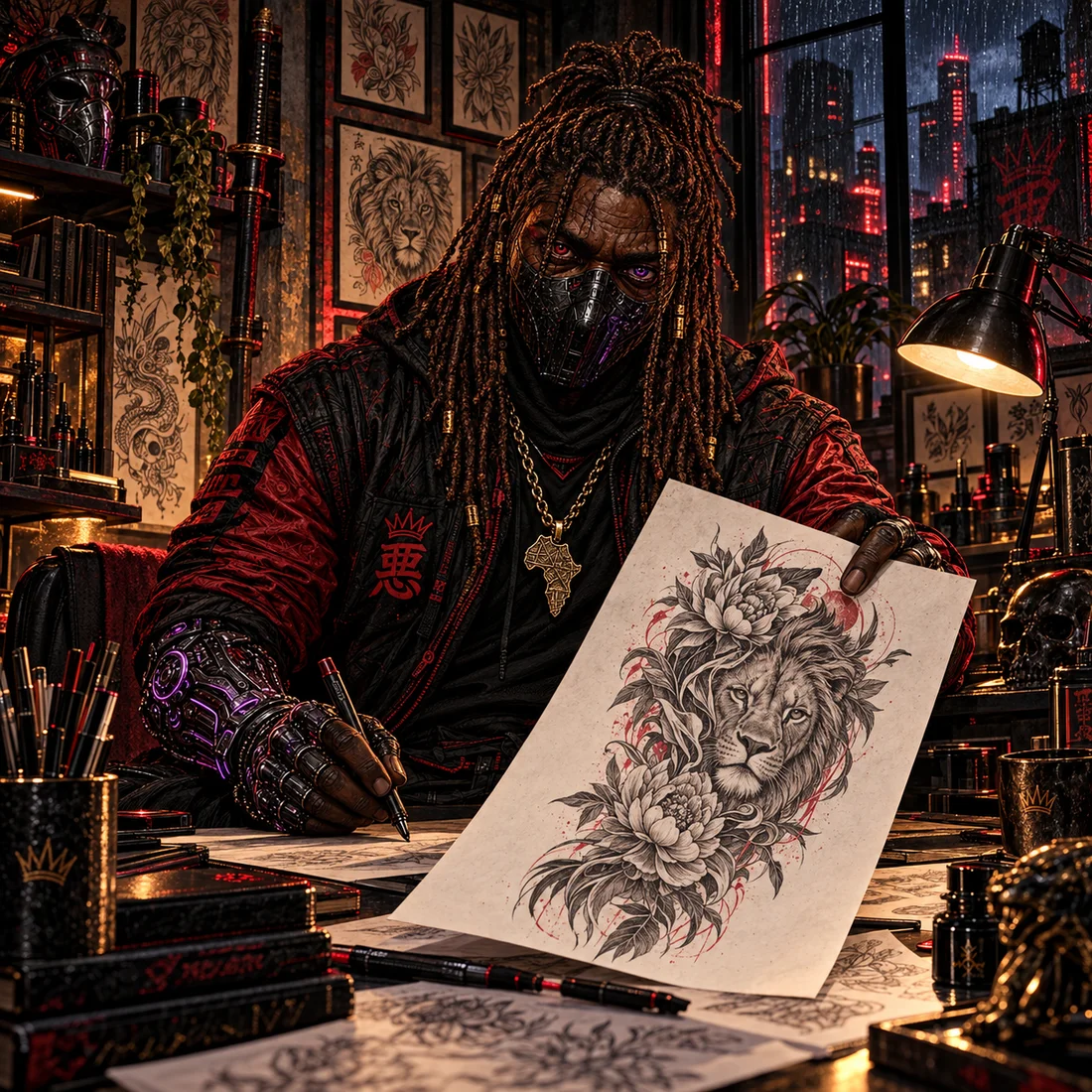 Illustrated Alhaji, your tattoo concept guide