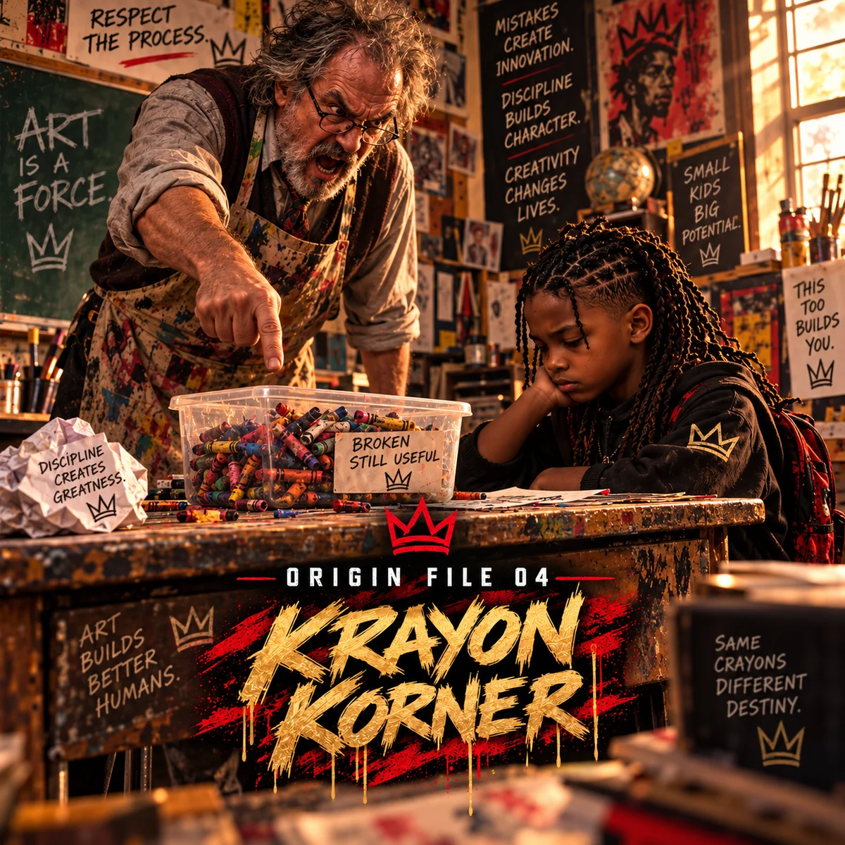 Krayon Korner origin scene